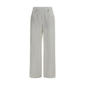 White Cotton Athletic Pants