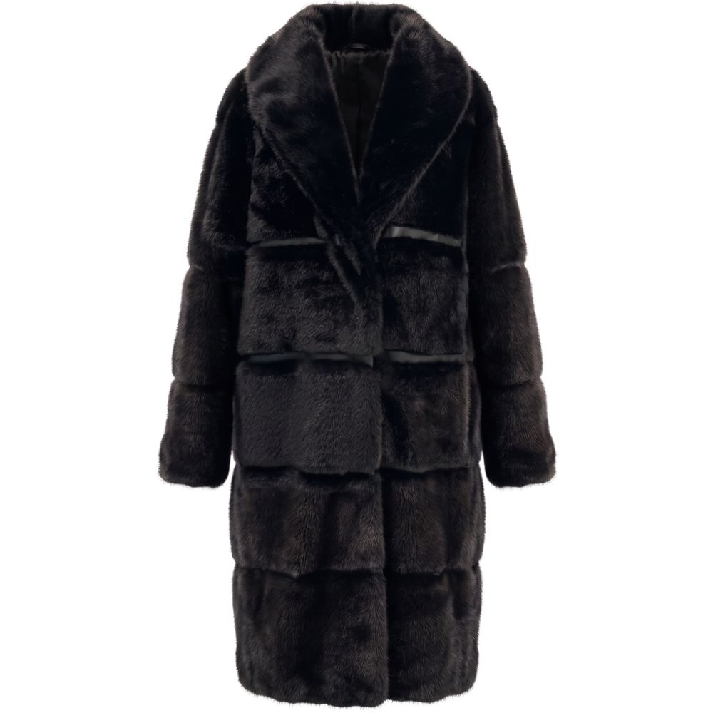 Black Polyester Women's Jacket