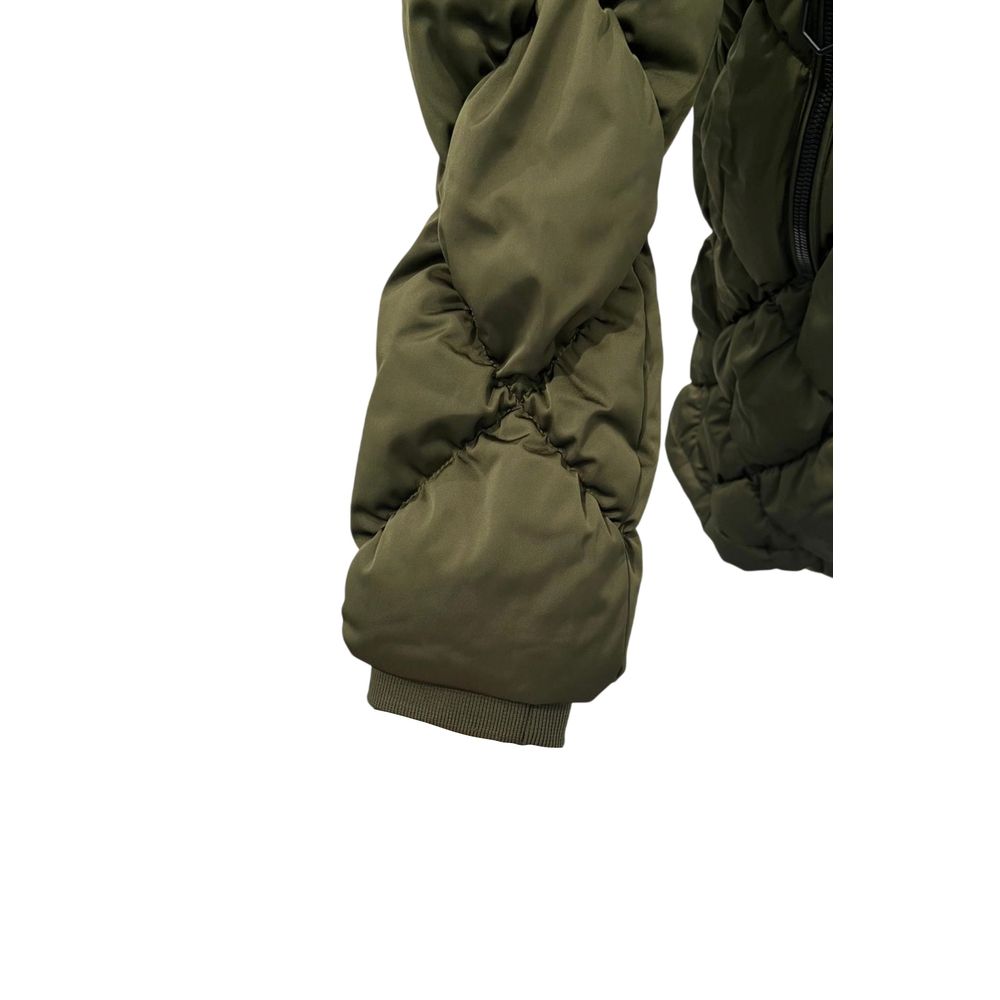 Green Polyester Women Jacket