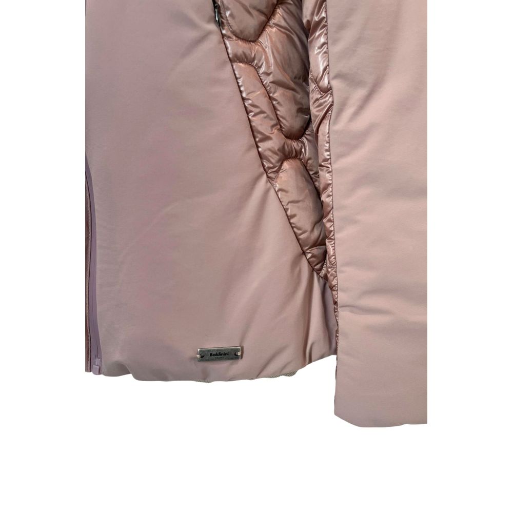 Pink Nylon Women Jacket
