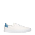 White Leather Low Top Sneakers