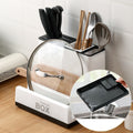 Tableware Storage Holders Kitchen Knife Plastic Storages Racks For Kitchen Convenience Cabinet Kitchen Gadgets