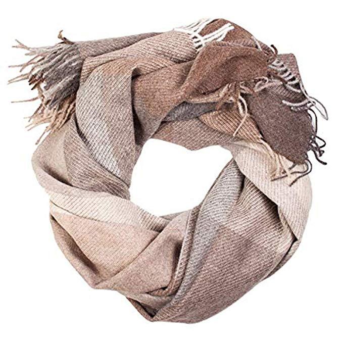 100% Alpaca Throw – Beige Grey