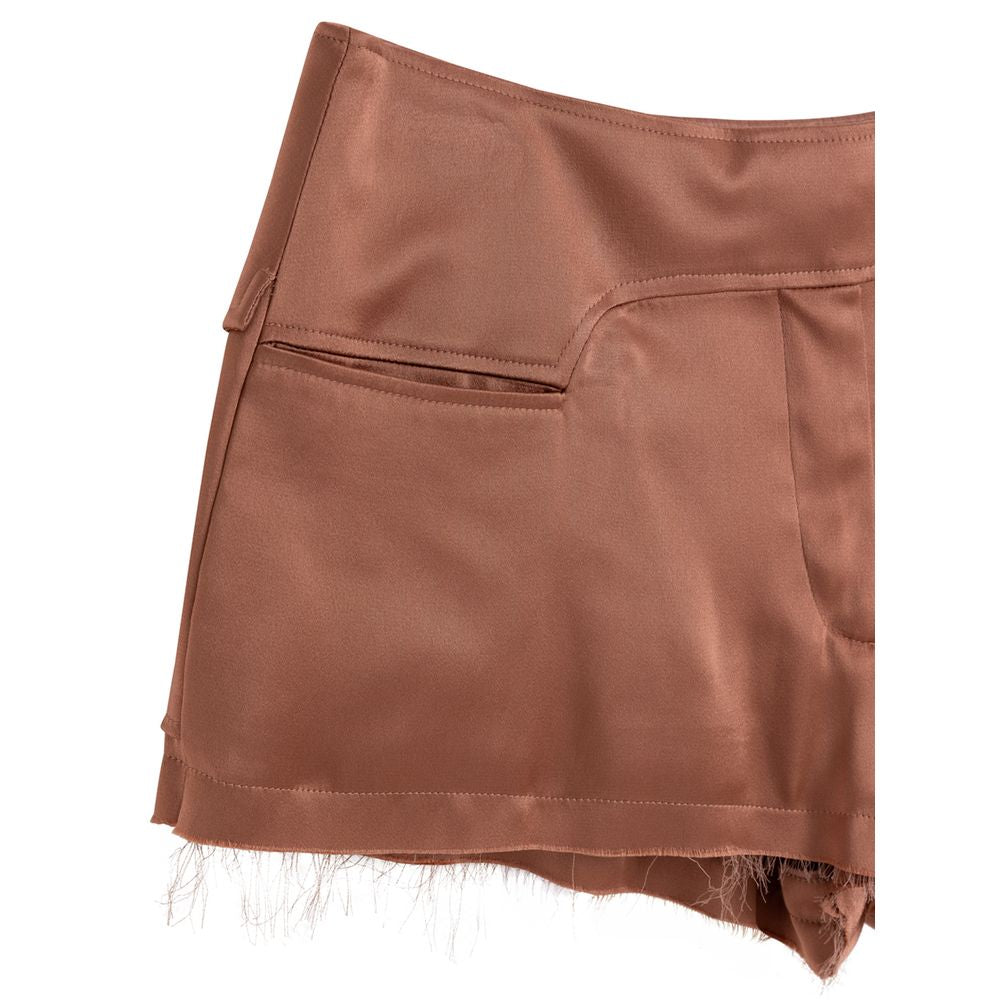 Pink Viscose Shorts