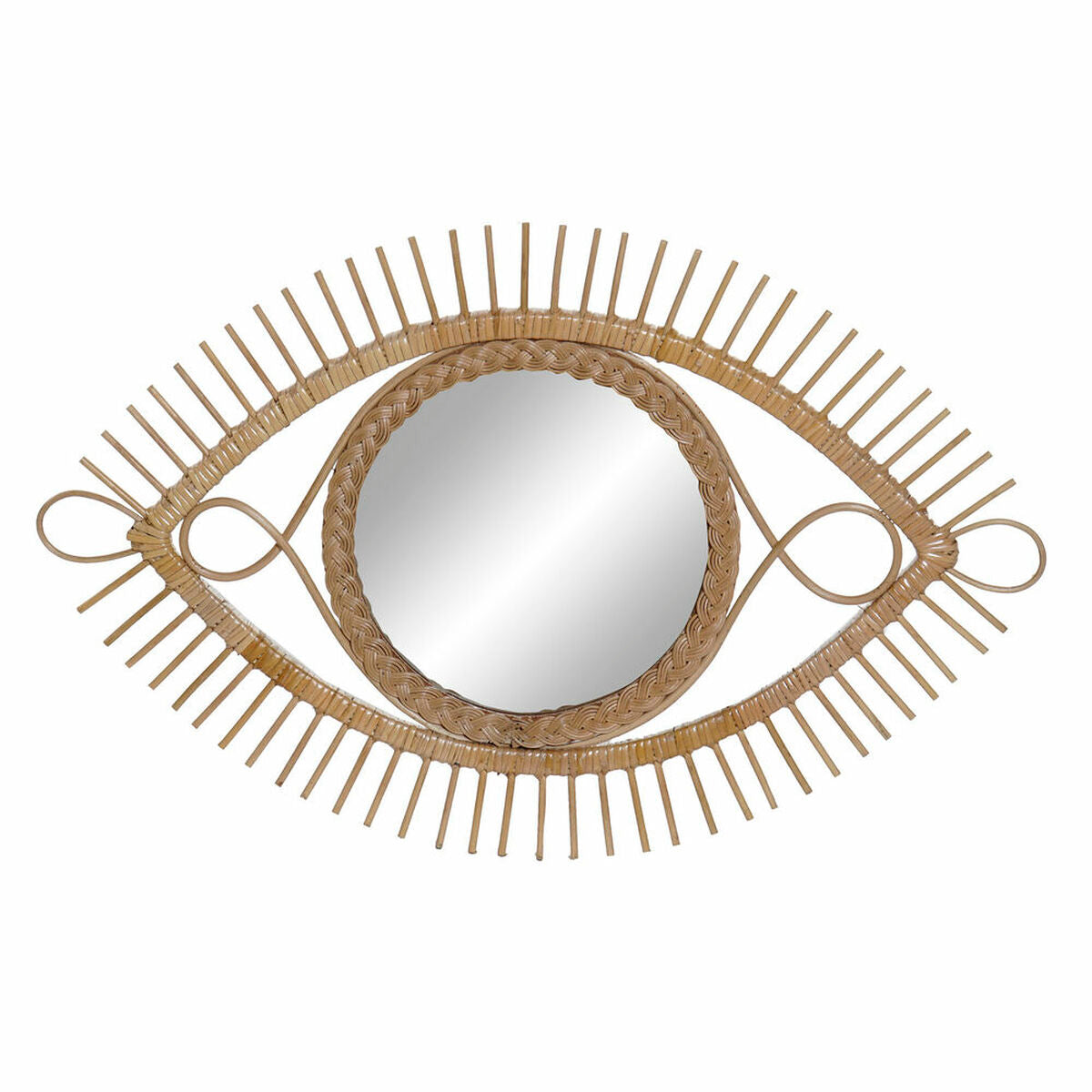 Rattan Eye Wall Mirror