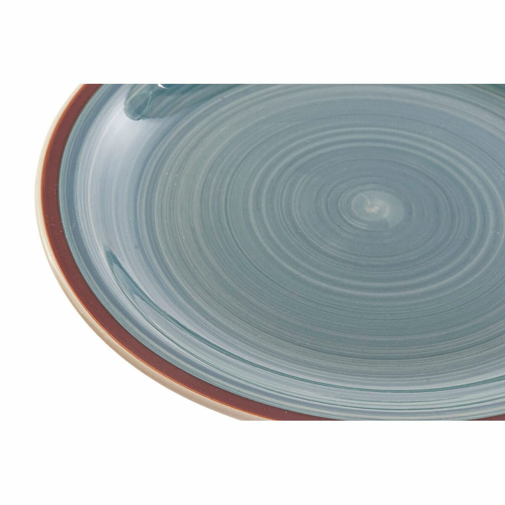 Reactive Glaze Stoneware Dinner Set, 18 pcs – Ocean Teal