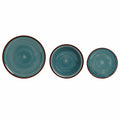 Reactive Glaze Stoneware Dinner Set, 18 pcs – Ocean Teal