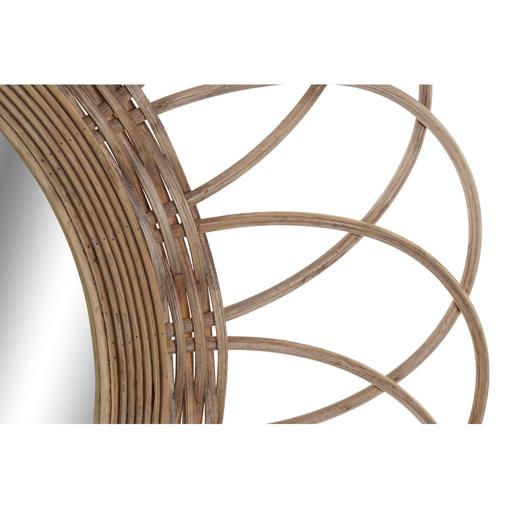Bali Rattan Wall Mirror, 77 cm