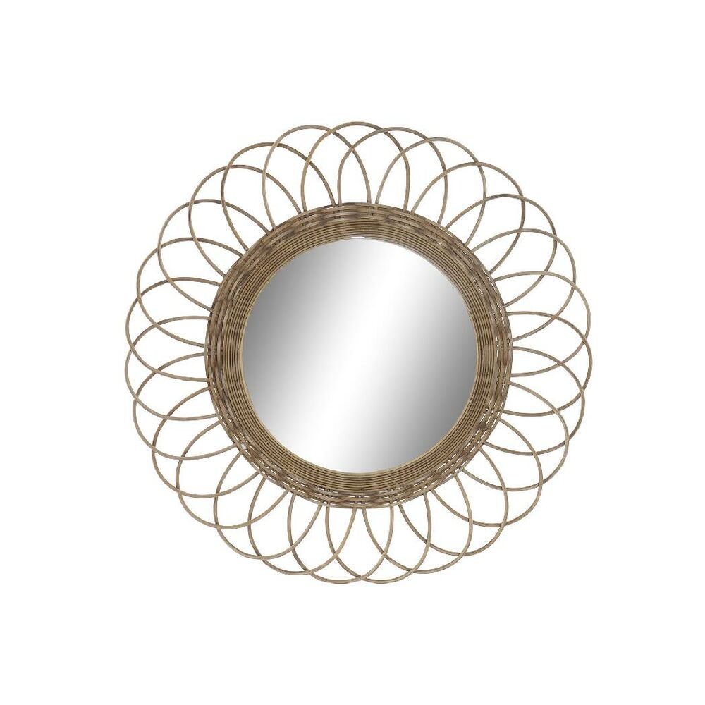 Bali Rattan Wall Mirror, 77 cm
