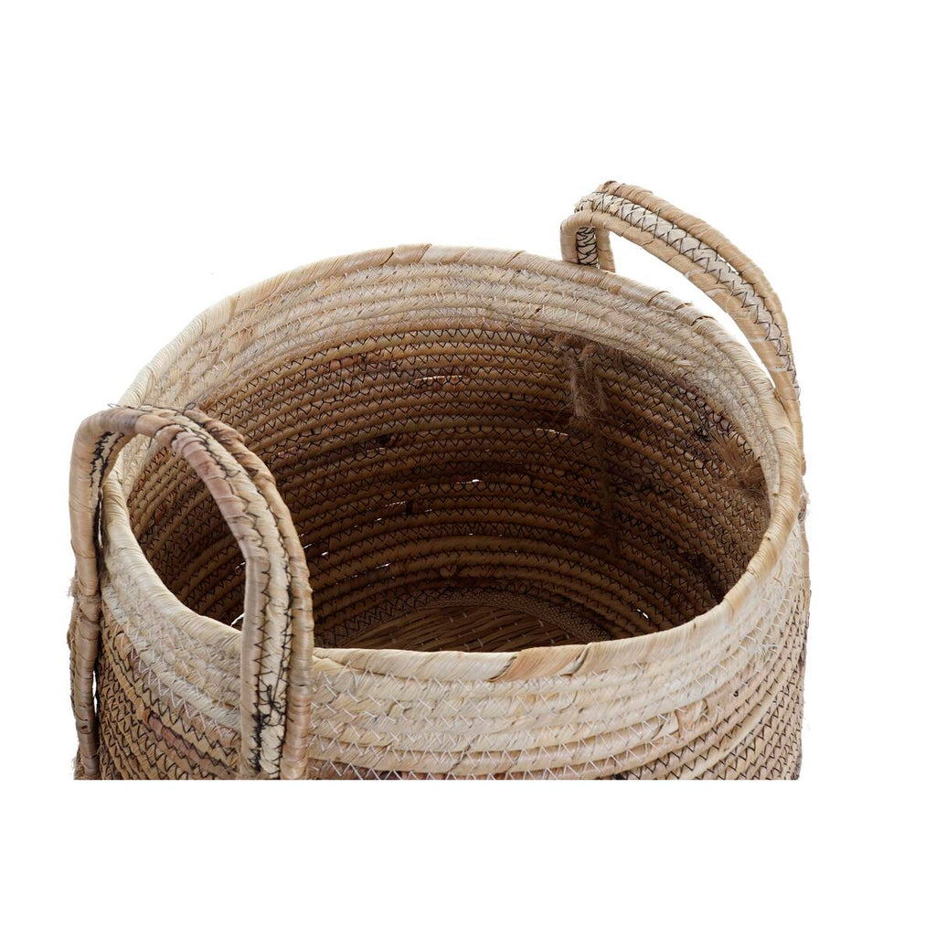Rush Baskets with Handles – Set of 2