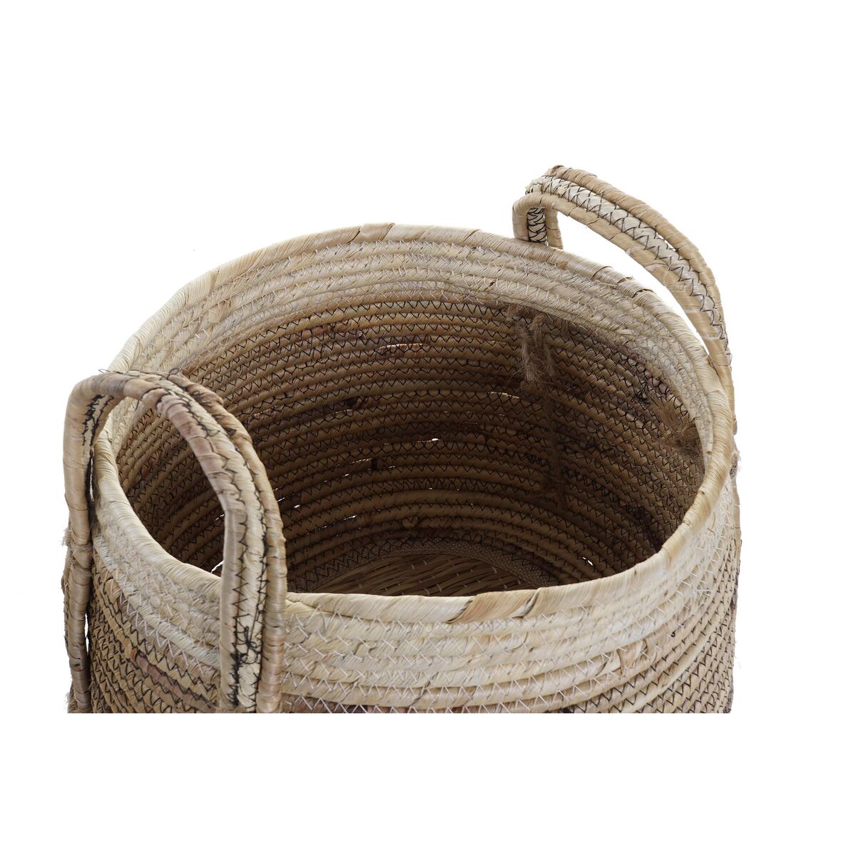 Rush Baskets with Handles – Set of 2