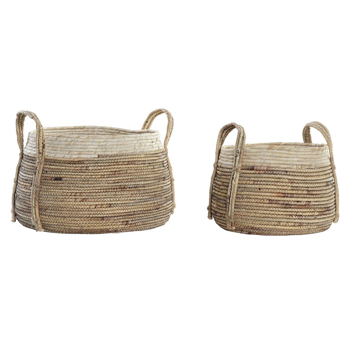 Rush Baskets with Handles – Set of 2