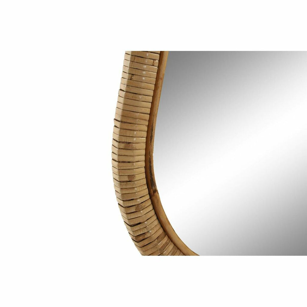 Ovaler Rattan-Spiegel im Tropical-Stil