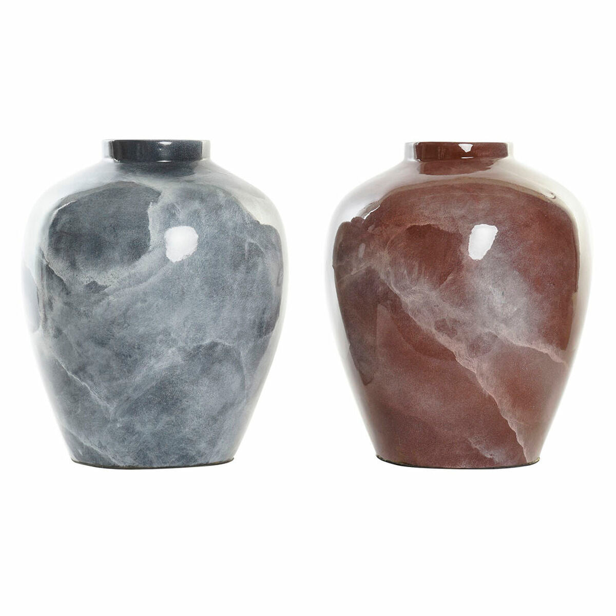 Marmo Marble-Look Vases – Set of 2