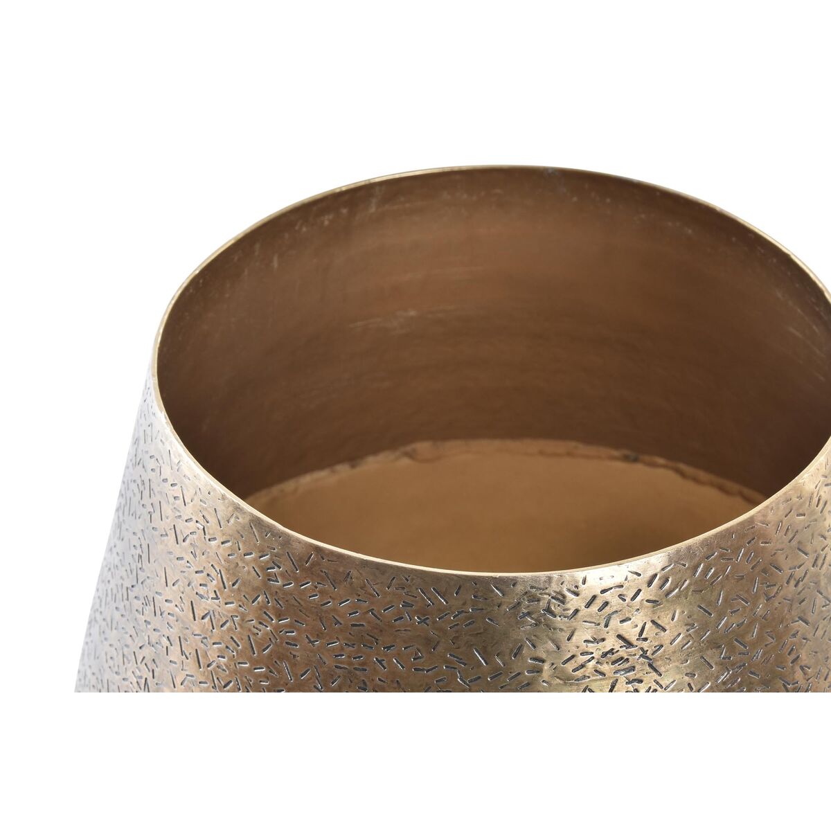 Aged Metal Planters – Set of 2