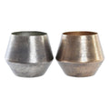 Aged Metal Planters – Set of 2