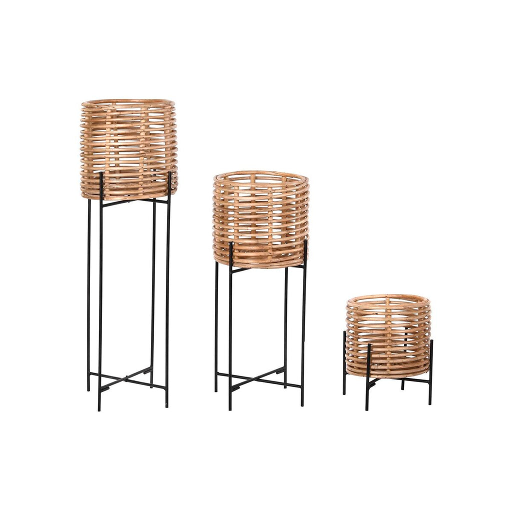 Bali Planters on Stands – Set of 2