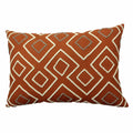 Terracotta Geometric Cushion Cover