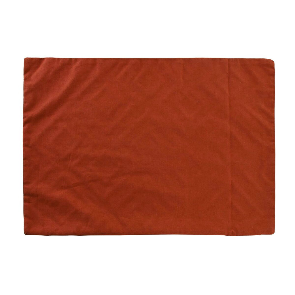 Terracotta Geometric Cushion Cover