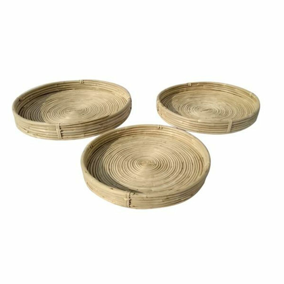 Rattan Serving Trays – Set of 3