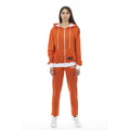 Orange Cotton Women Sweater