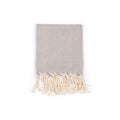 Handwoven Cotton Peskir Towel – Light Grey