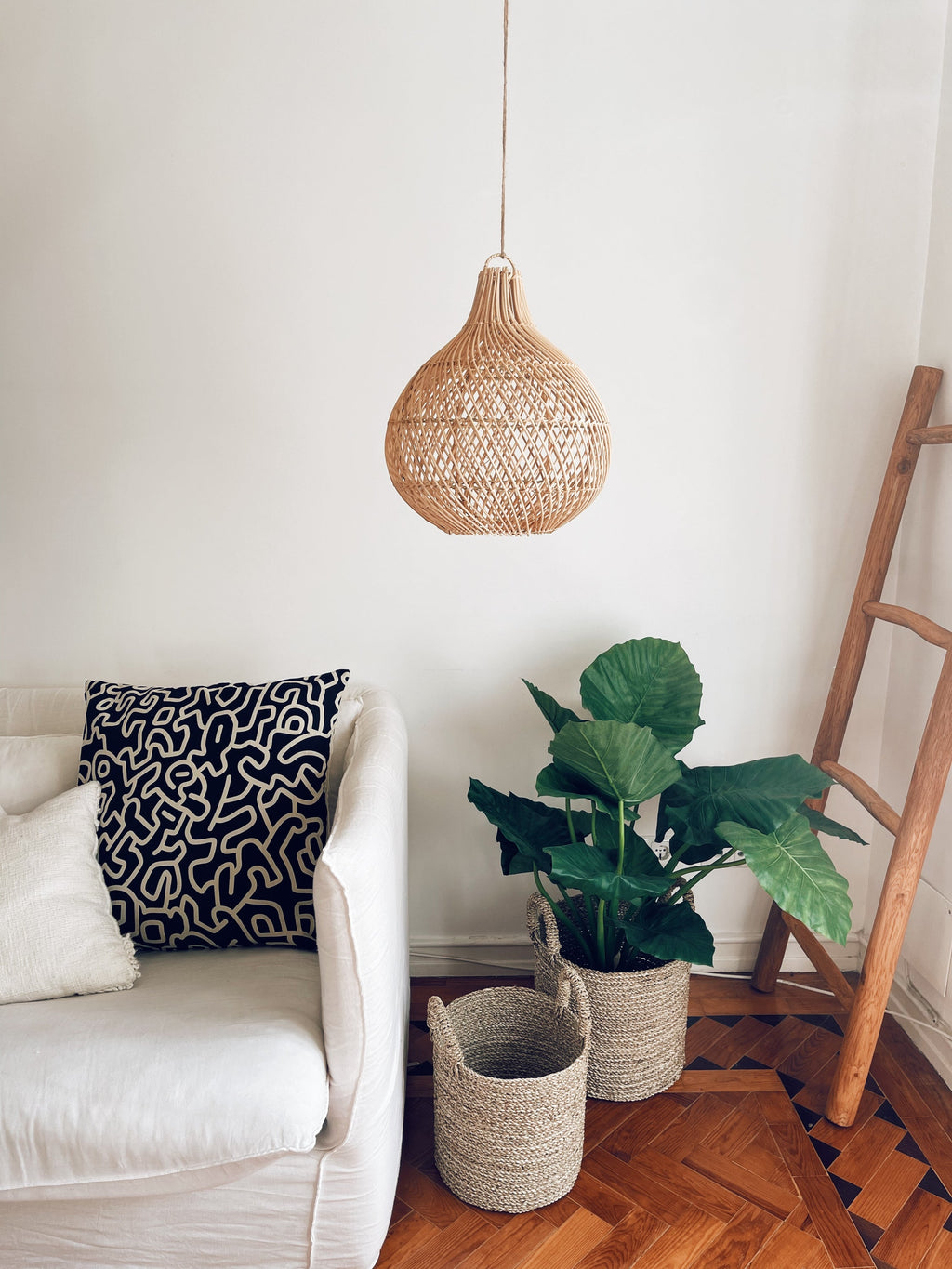 Rattan Mandala Pendant Shade