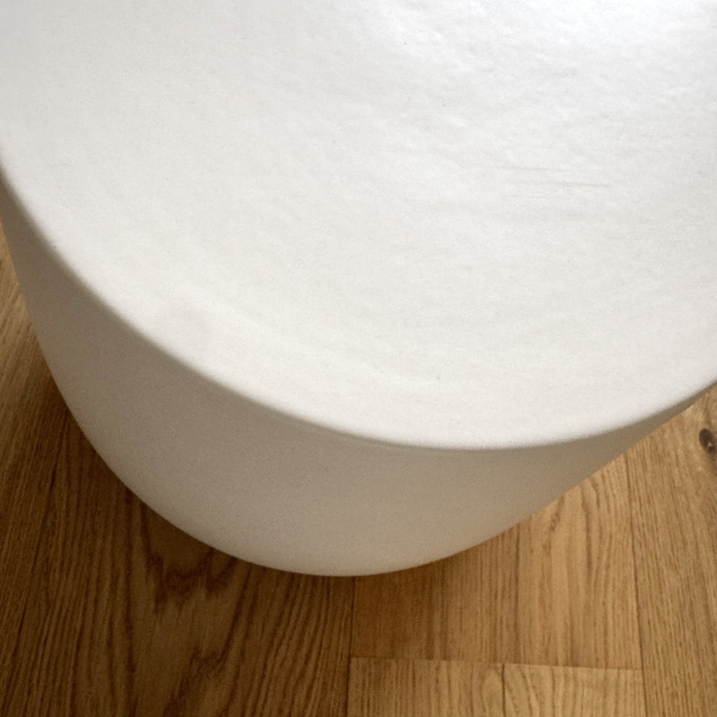 DRUM Ceramic Side Table – Off-White