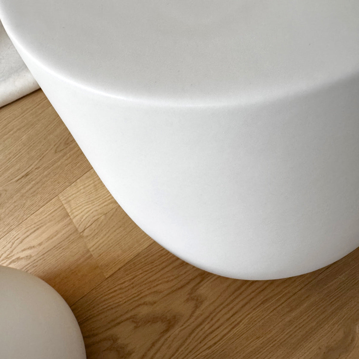 DRUM Ceramic Side Table – Off-White