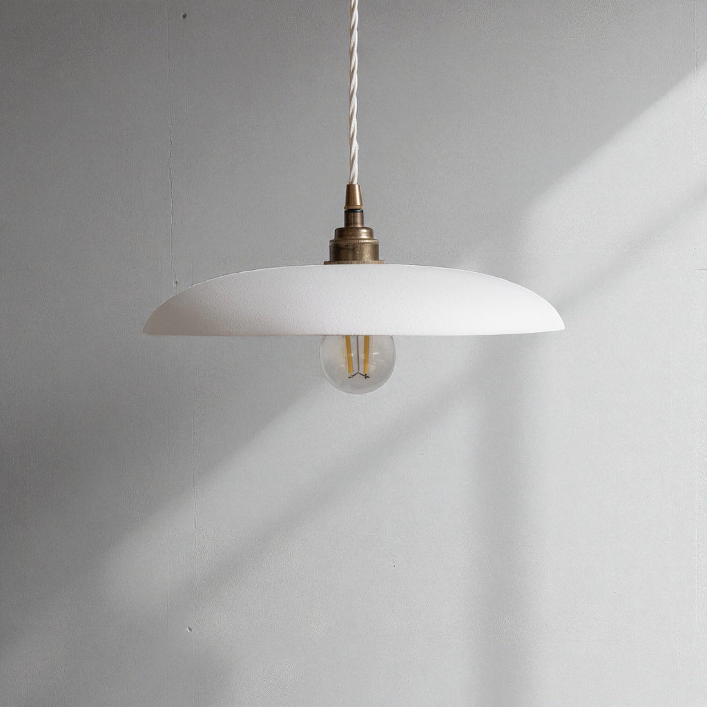 SOLENE Ceramic Pendant Light – Matte White