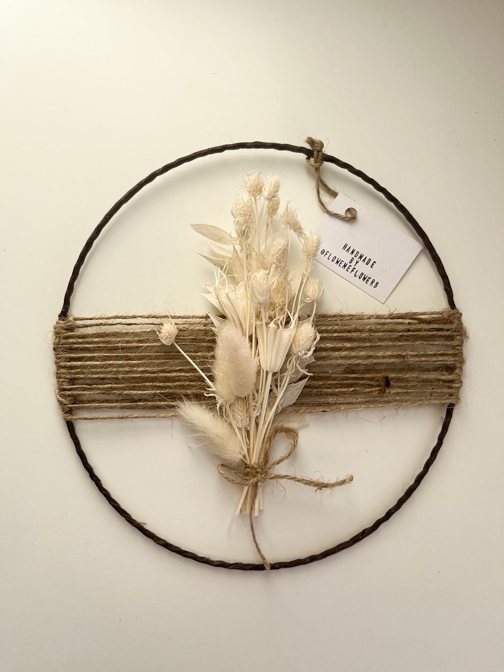 Dried Flower Wreath with Bouquet, 20 cm