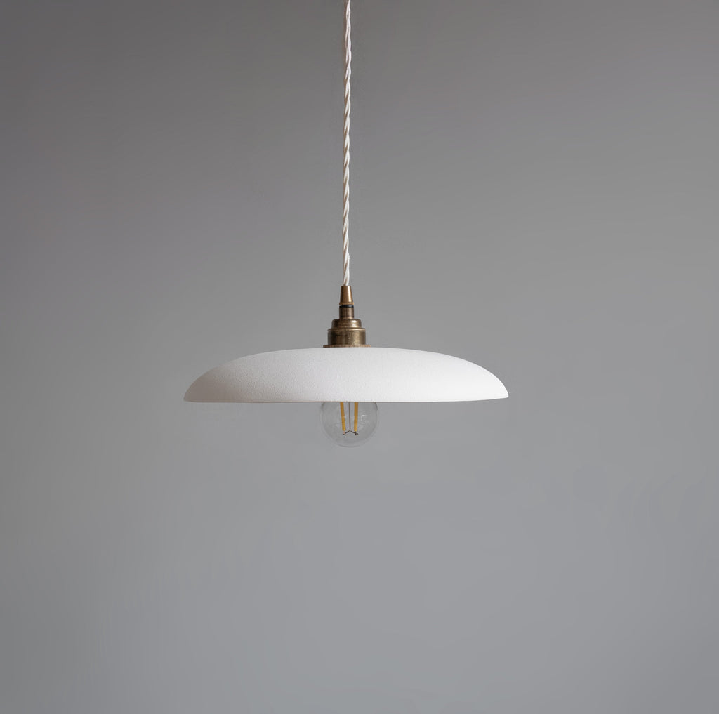 SOLENE Ceramic Pendant Light – Matte White