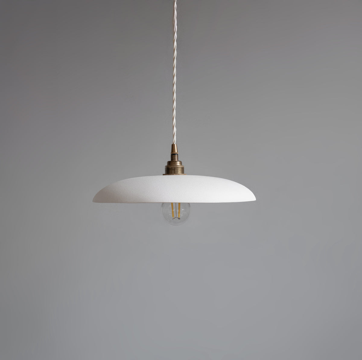 SOLENE Ceramic Pendant Light – Matte White
